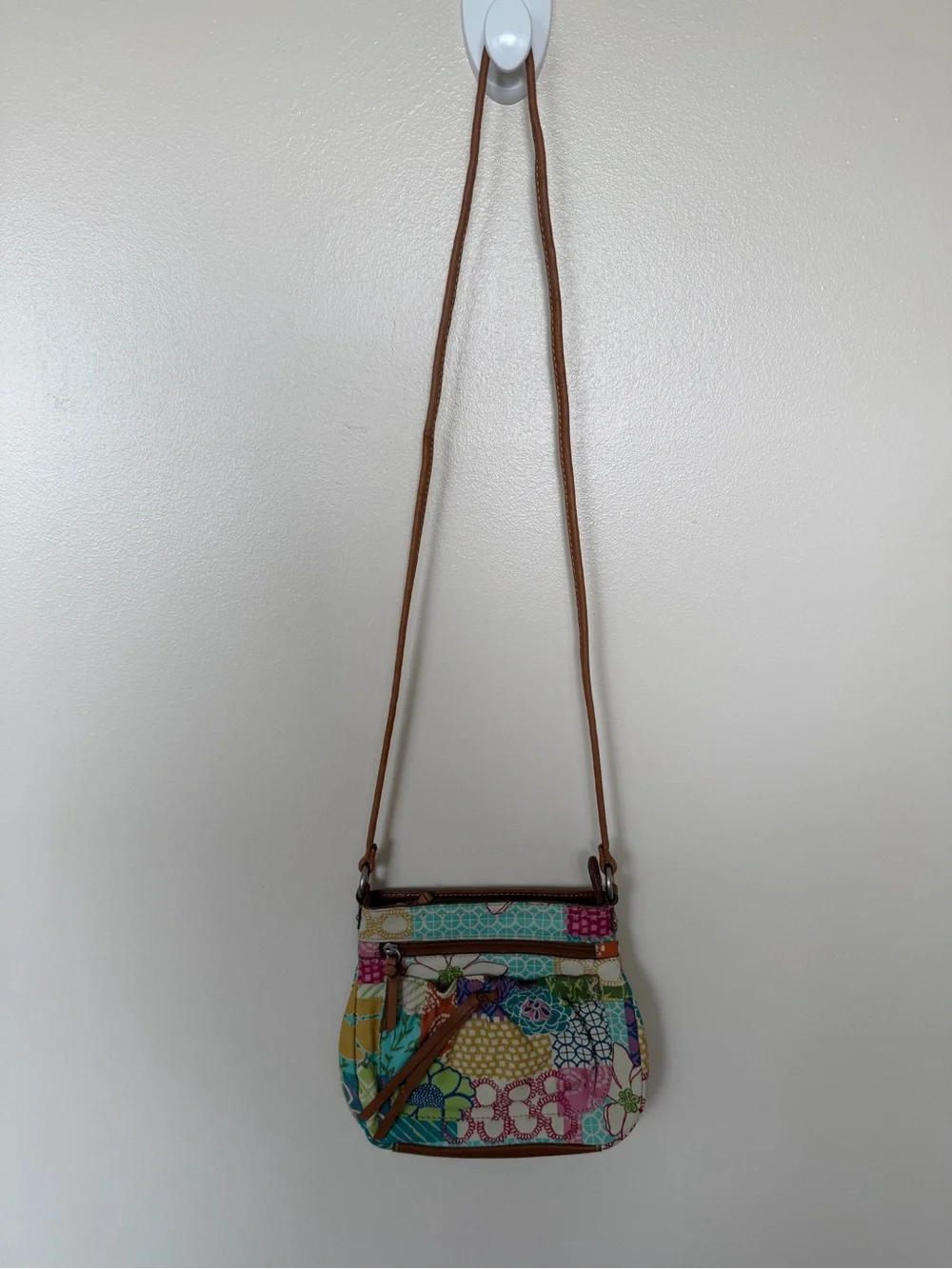 FOSSIL Patchwork Floral Printed Vintage Crossbody